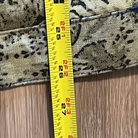 Chico's Women’s Jacket Large Blue 100% Linen Colorful Tropical Floral Coastal - Picture 12 of 13